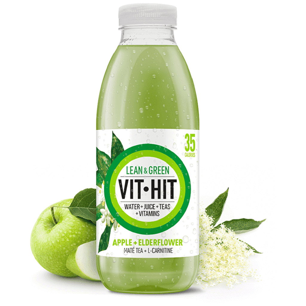 Vit Hit Lean & Green Apple + Elderflower, 500ml