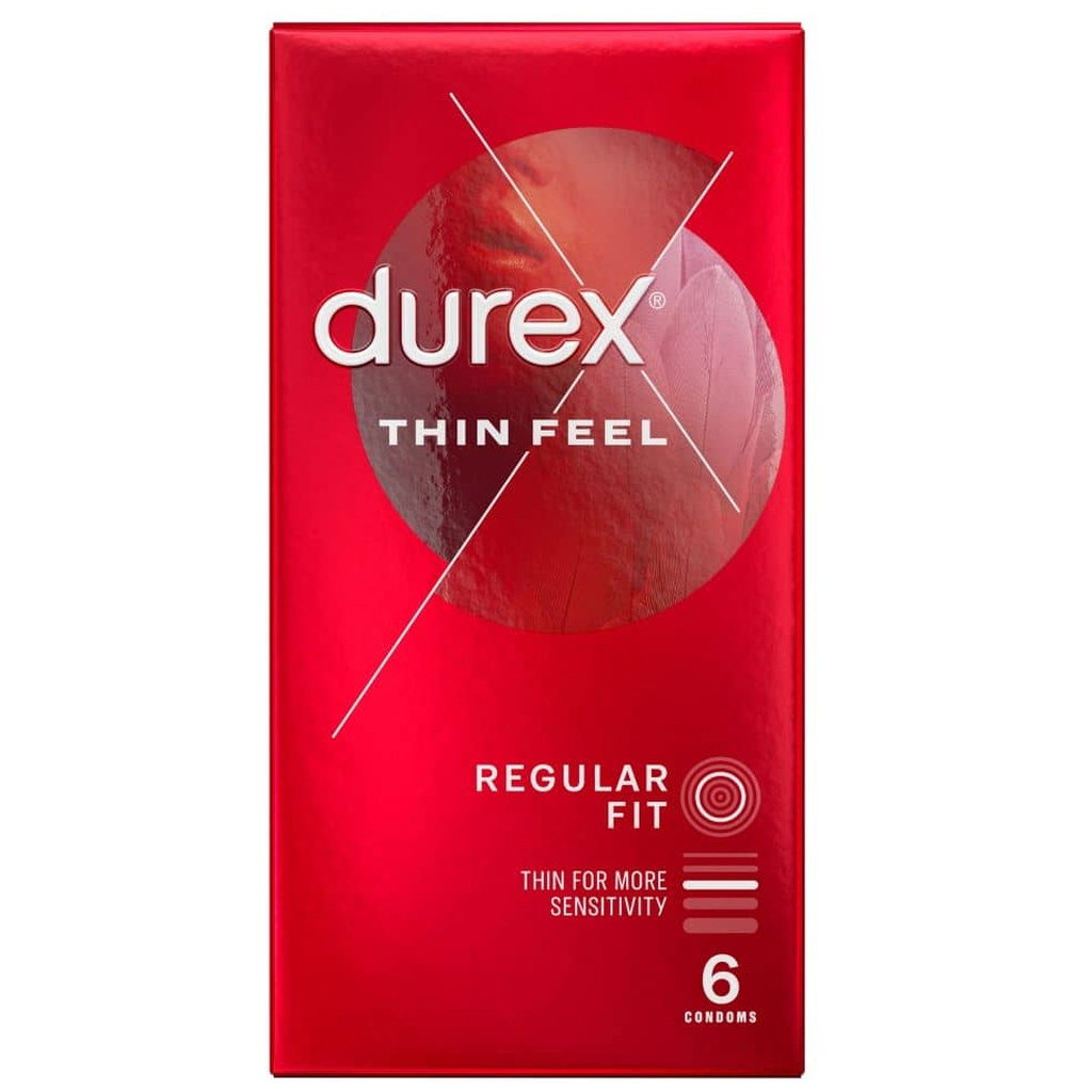 Durex Thin Feel Condoms, 6pk