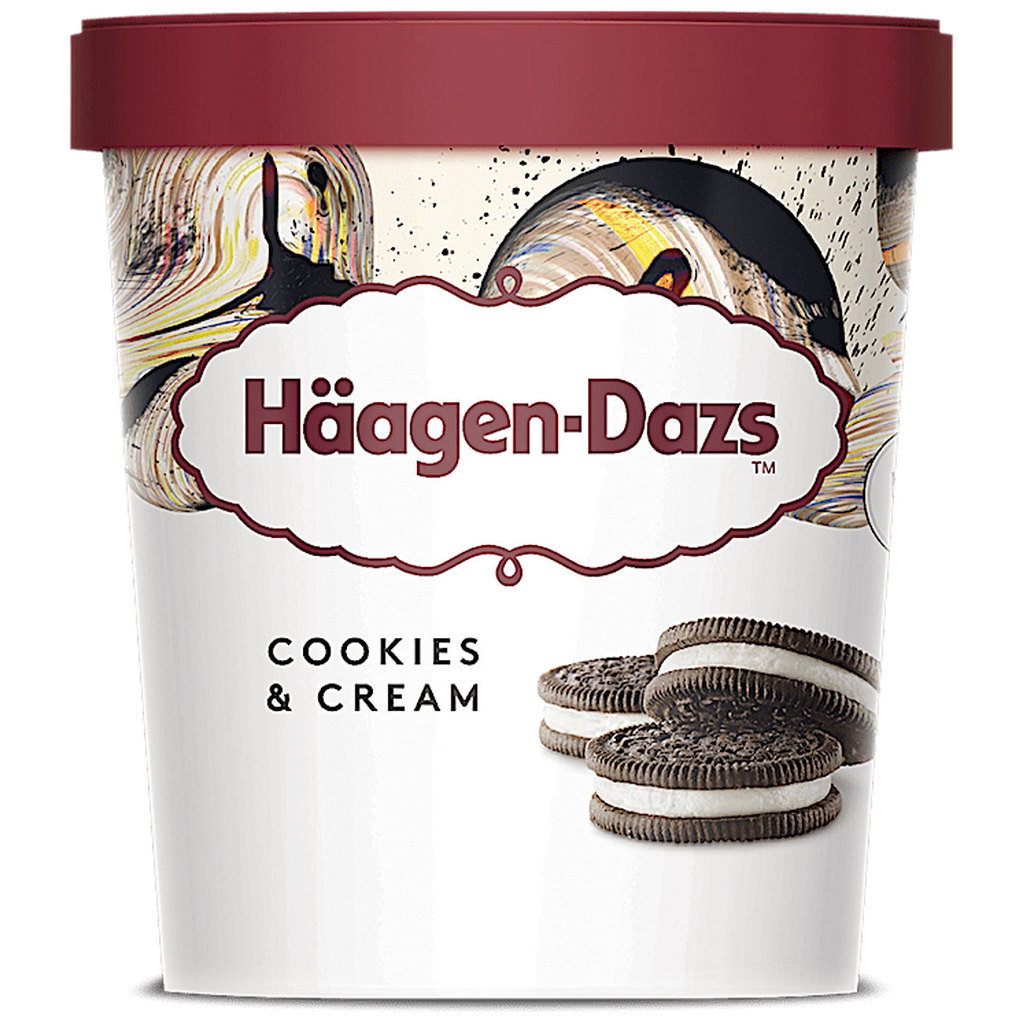 Haagen-Dazs Cookies & Cream Ice Cream, 460ml
