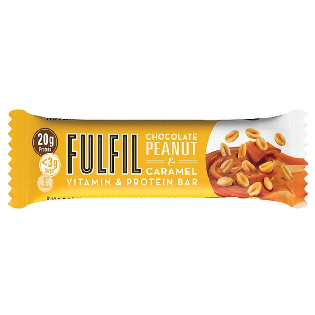 Fulfil Chocolate Peanut & Caramel Flavour Protein Bar, 55g