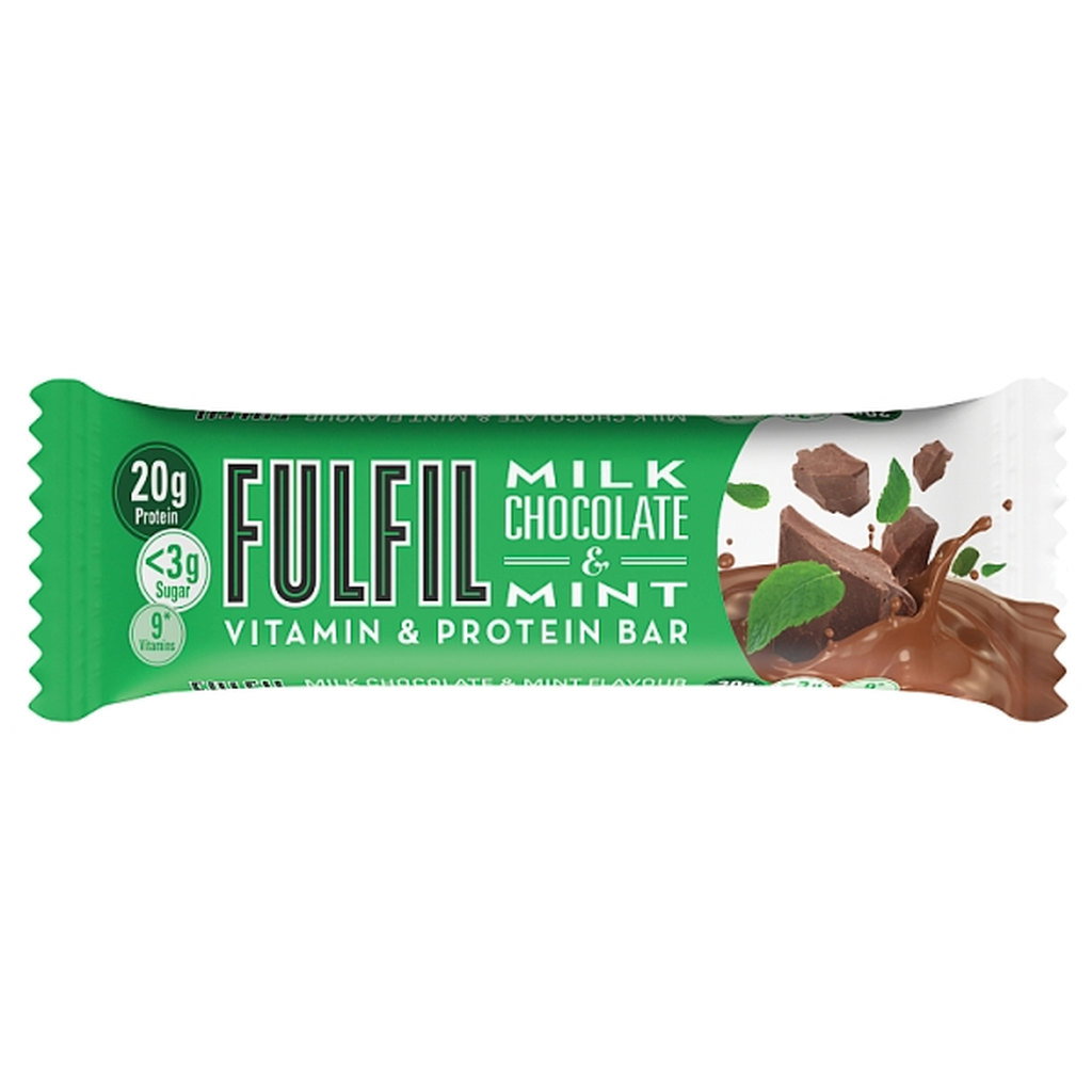 Fulfil Milk Chocolate & Mint Flavour Protein Bar, 55g