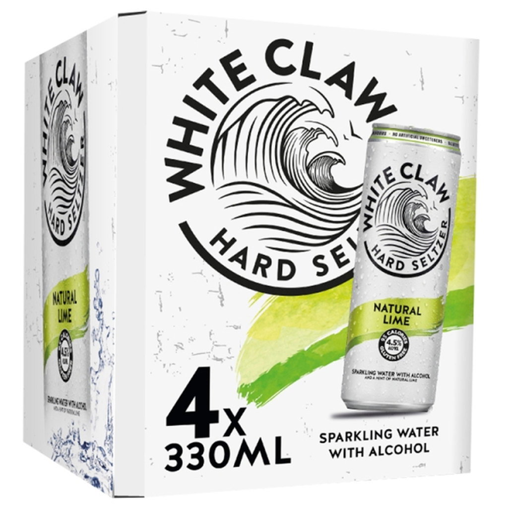 White Claw Lime, 4 x 330ml