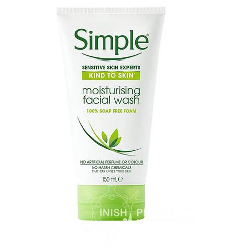 Simple Moisturising Foaming Facial Wash, 150ml