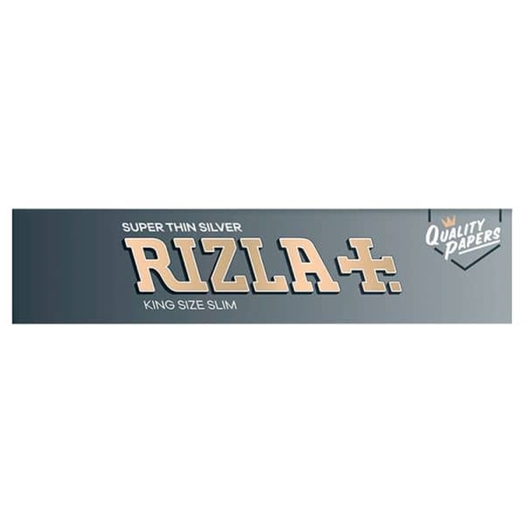 Rizla King Size Slim Rolling Papers Silver, 32 pc