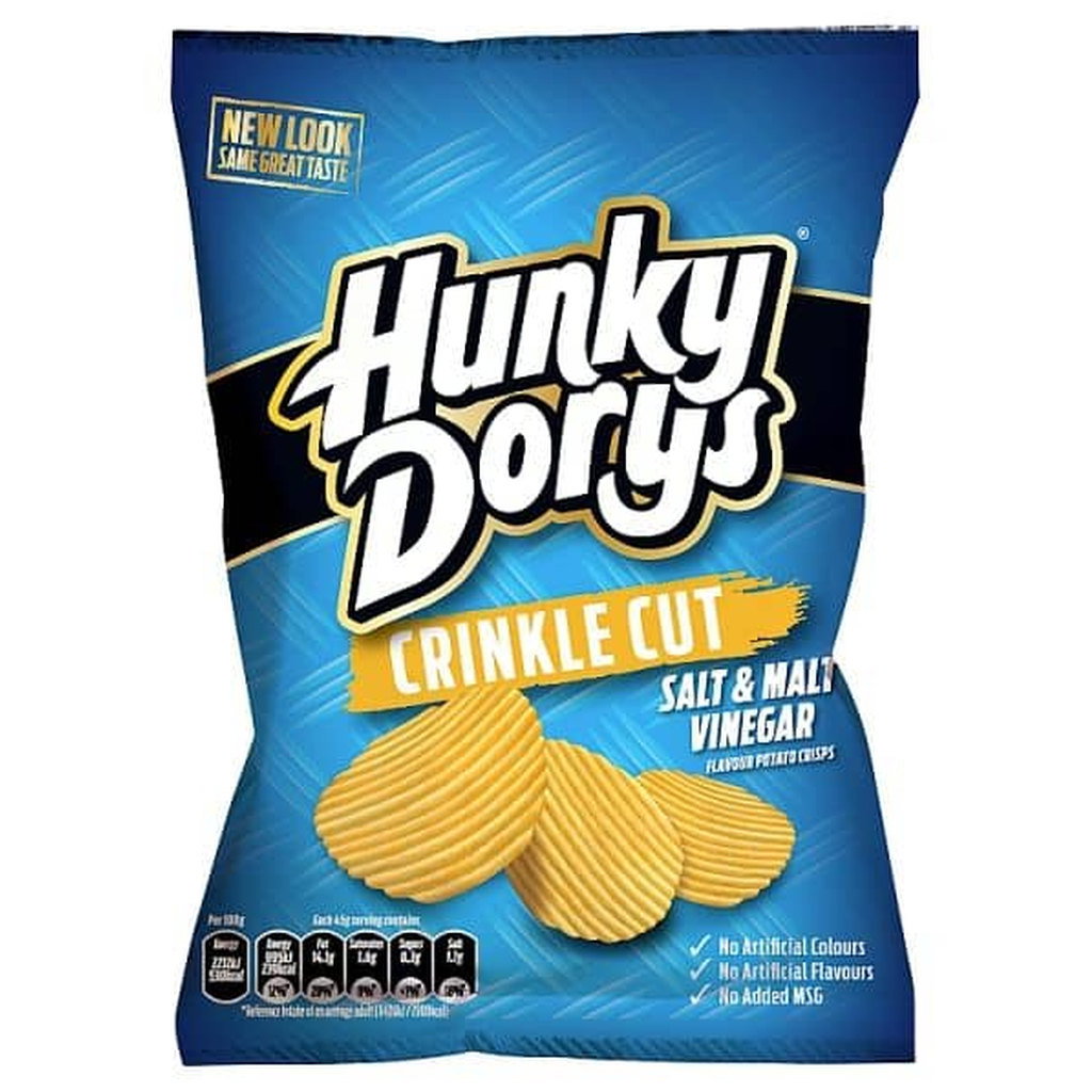 Hunky Dory Salt & Vinegar Crisps, 37g