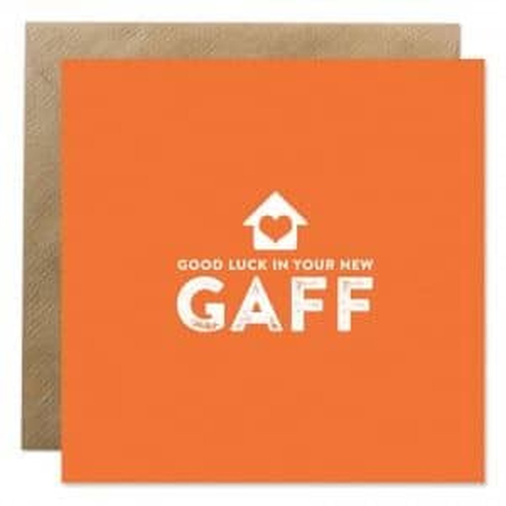 Bold Bunny Good Luck In Your New Gaff Card