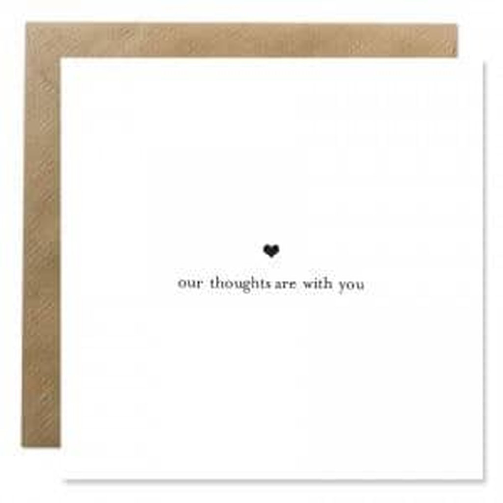 Bold Bunny Our Thoughts Are With You Card