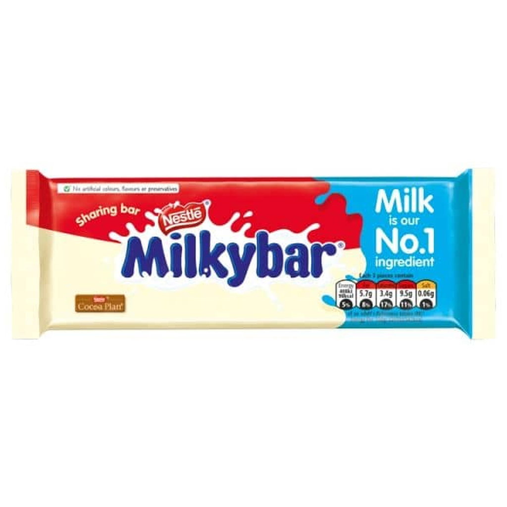 Nestle Milkybar White Chocolate Bar, 90g