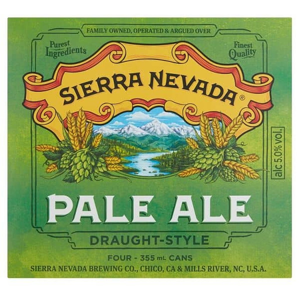 Sierra Nevada Pale Ale Cans, 4 x 355ml