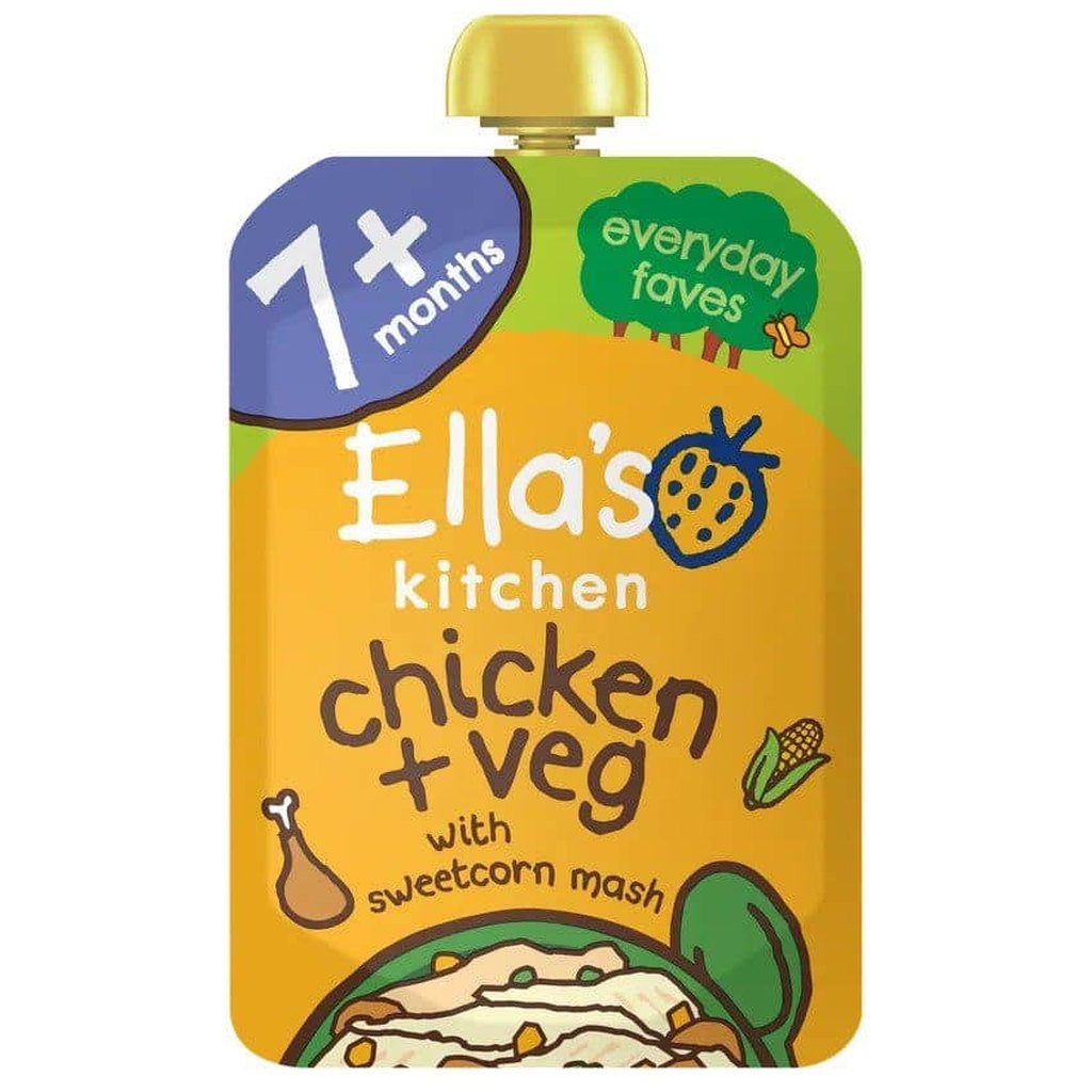 Ella's Kitchen Chicken Casserole Pouch +7 Months Organic Baby Food, 130g