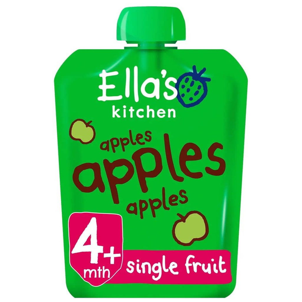 Ella's Kitchen Apples Apples Apples +4 Months Organic Baby Food, 70g