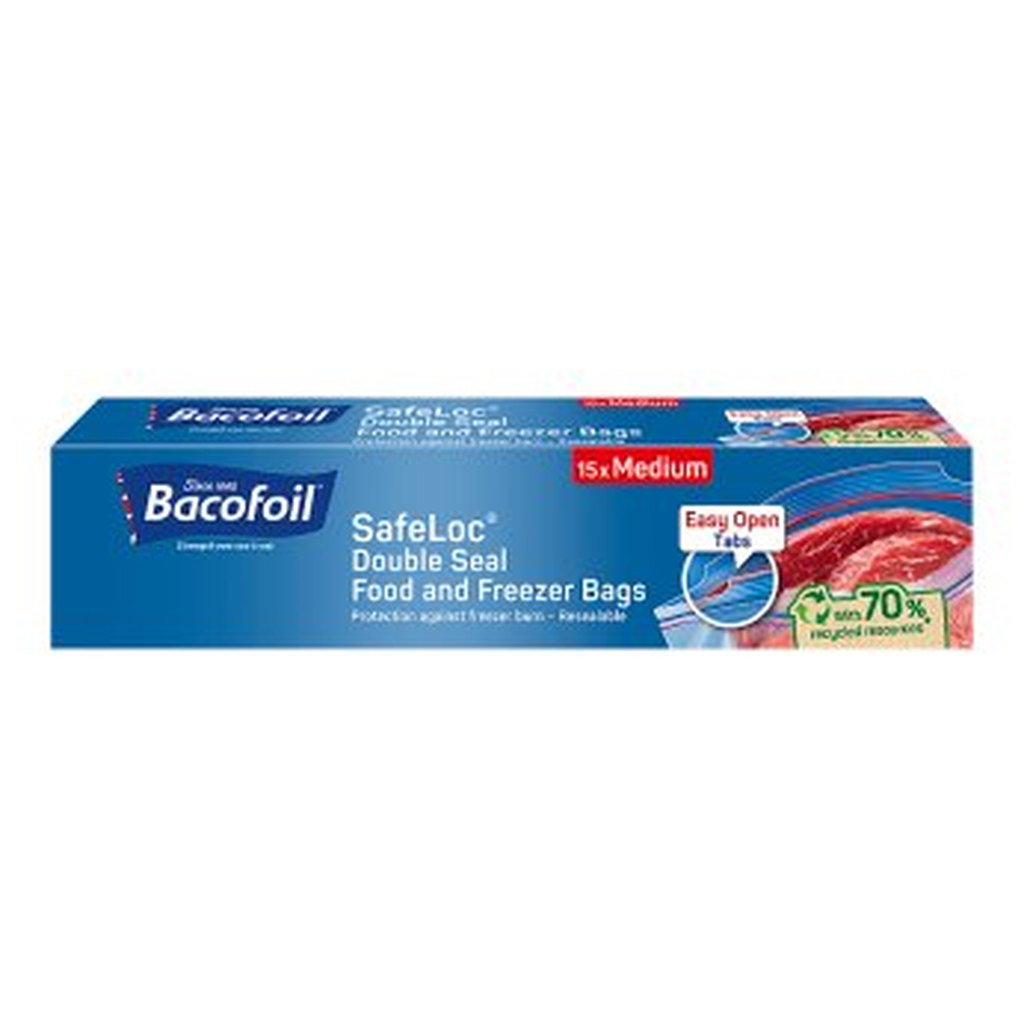 Bacofoil Freezer Bags Medium, 15pk