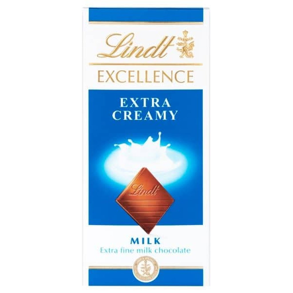 Lindt Excellence Extra Creamy Chocolate Bar, 100g