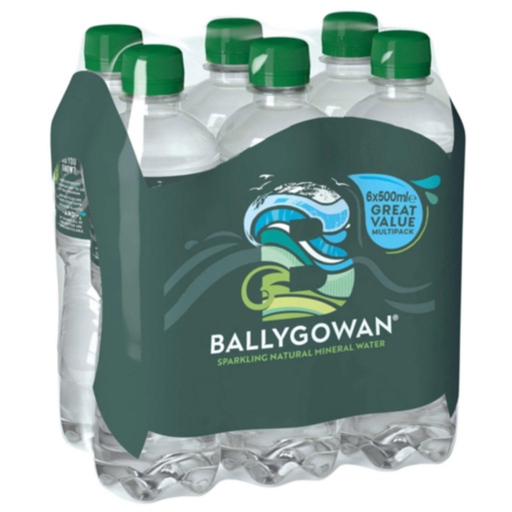 Ballygowan Sparkling Water, 6 x 500ml