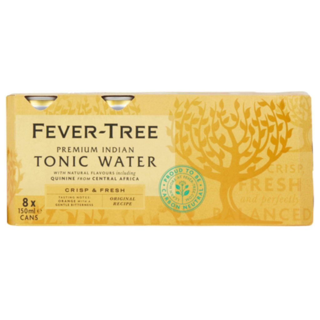 Fever Tree Indian Tonic Water, 150ml 8pk