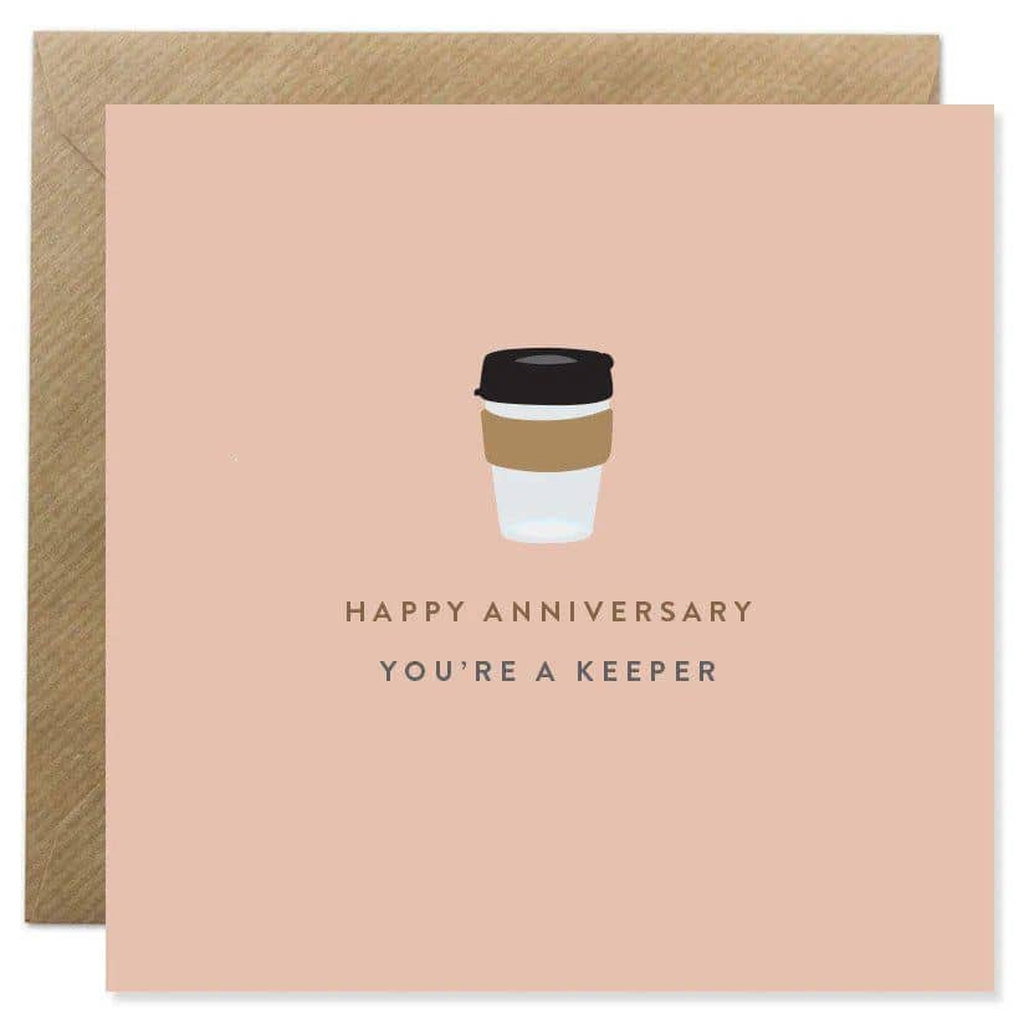 Bold Bunny 'Happy Anniversary You're a Keeper' Card