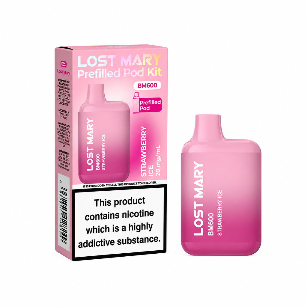 Lost Mary BM600 Strawberry Ice Vape 20mg