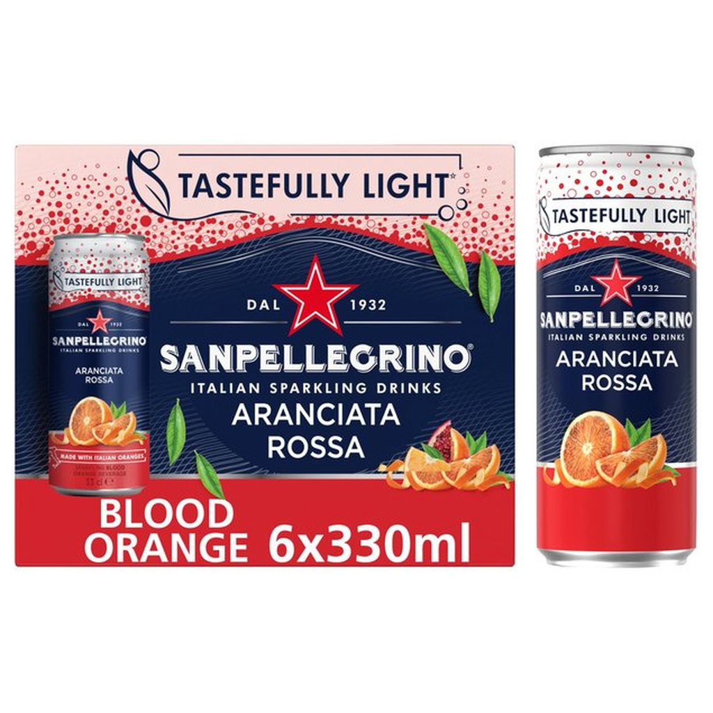 San Pellegrino Sparkling Blood Orange Drink, 6 x 330ml