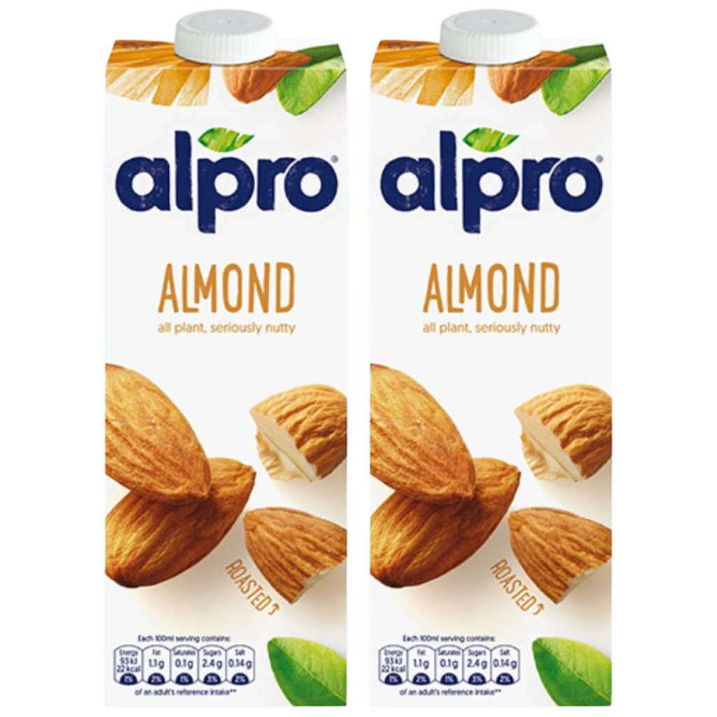 Alpro Almond Drink Original, 2 x 1L