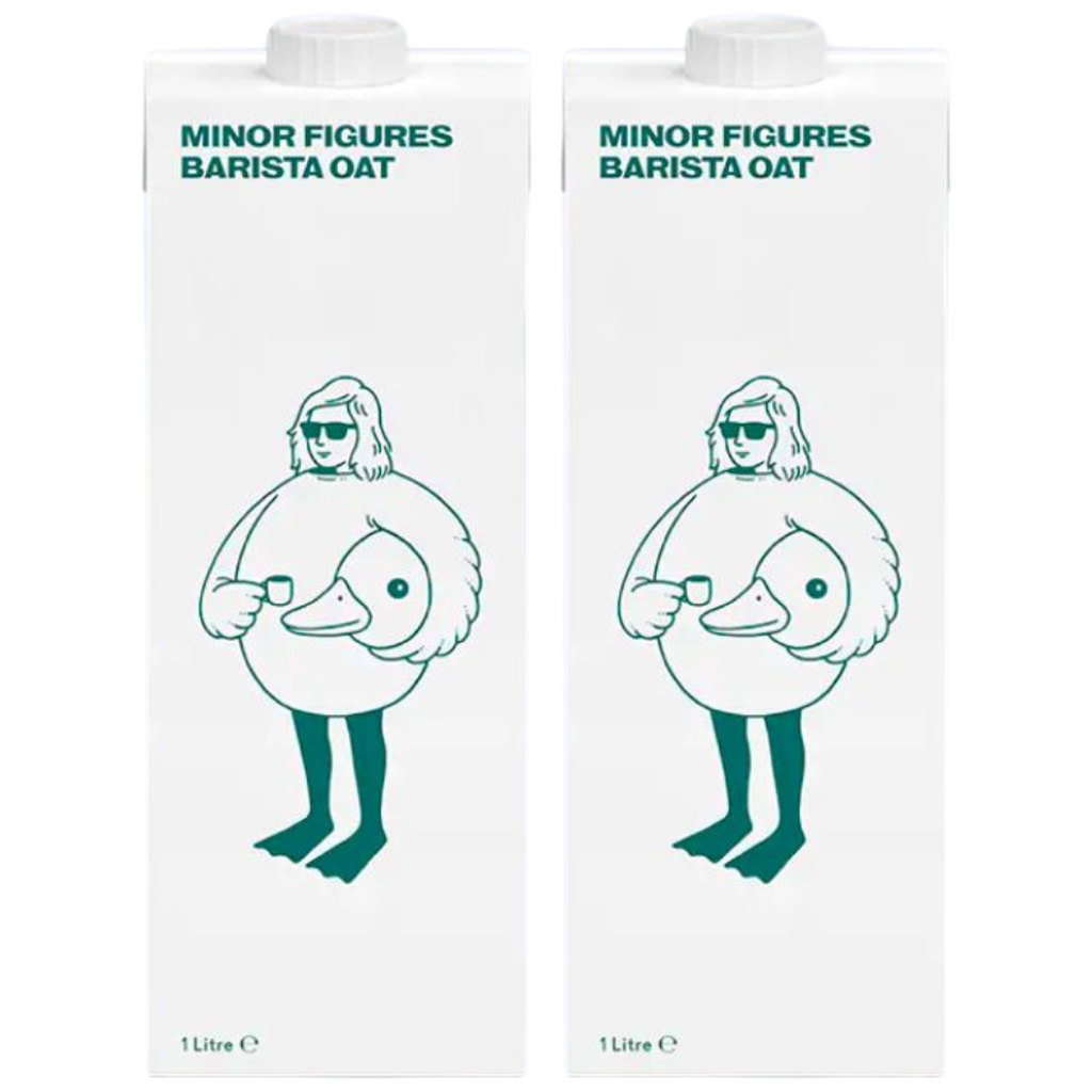 Minor Figures Dairy Free Barista Oat Milk, 2 x 1L