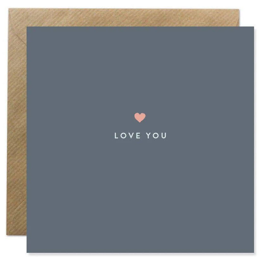 Bold Bunny 'I Love You' Card