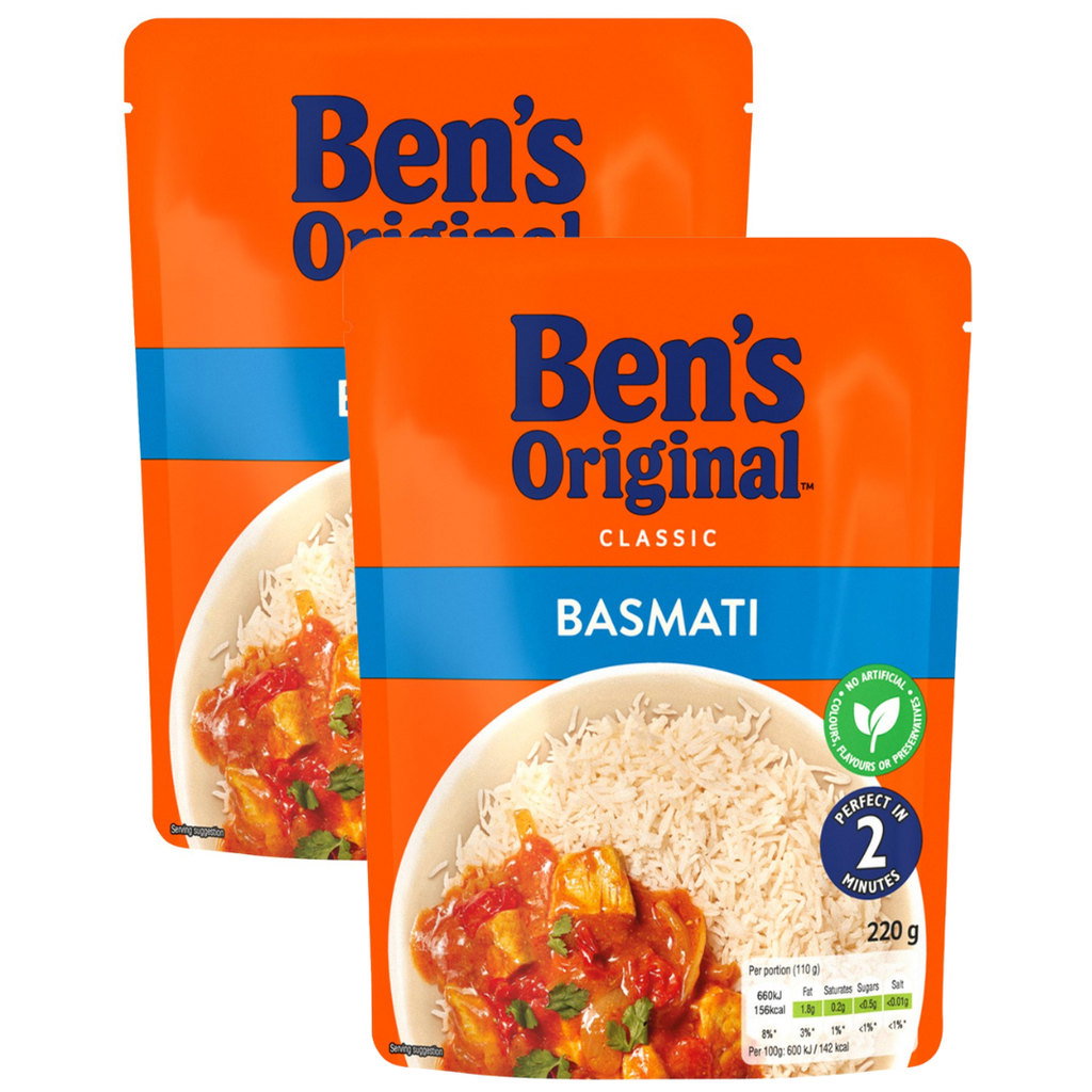 Ben's Original Basmati Microwave Rice, 2 x 220g