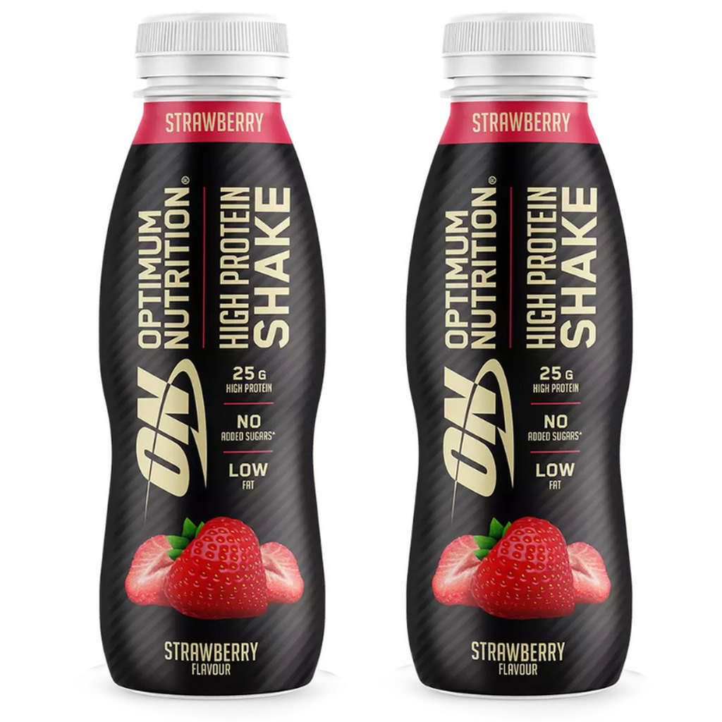 Optimum Nutrition Strawberry High Protein Shake, 2 x 330ml
