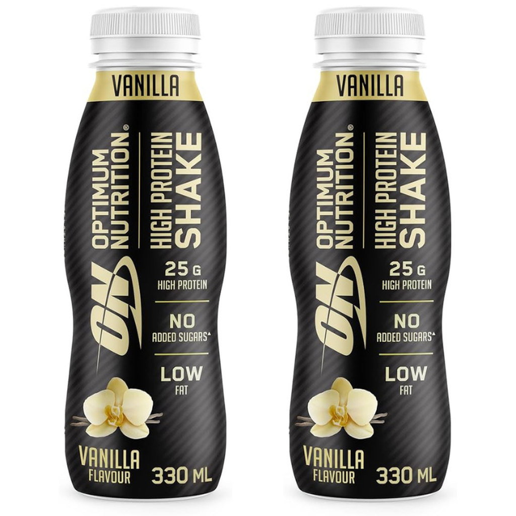 Optimum Nutrition Vanilla High Protein Shake, 2 x 330ml