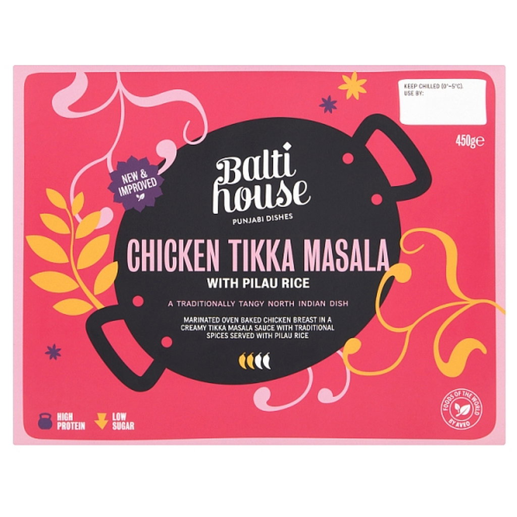 Balti House Chicken Tikka Masala With Pilau Rice Ready Meal, 450g