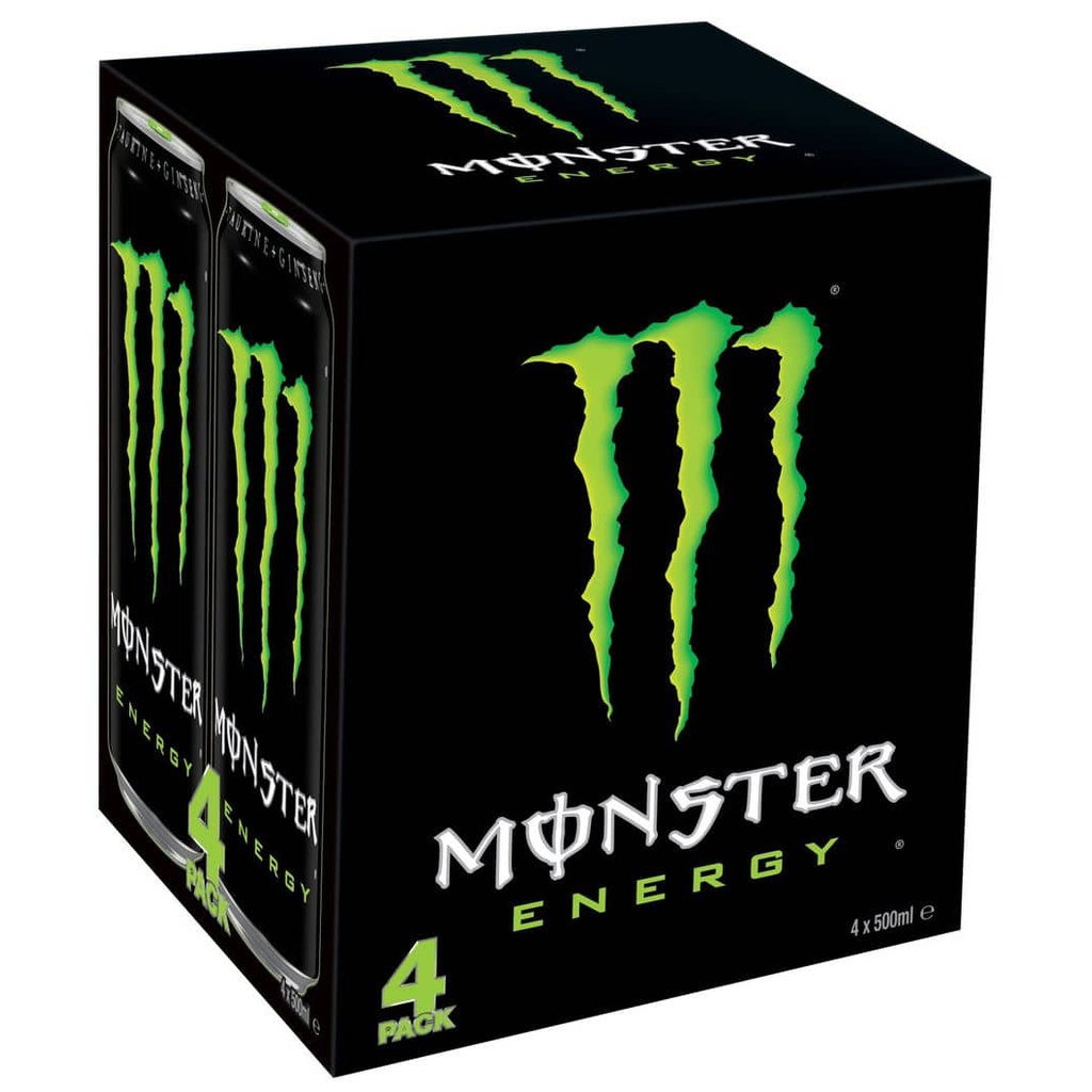 Monster Energy Original Cans, 4 x 500ml