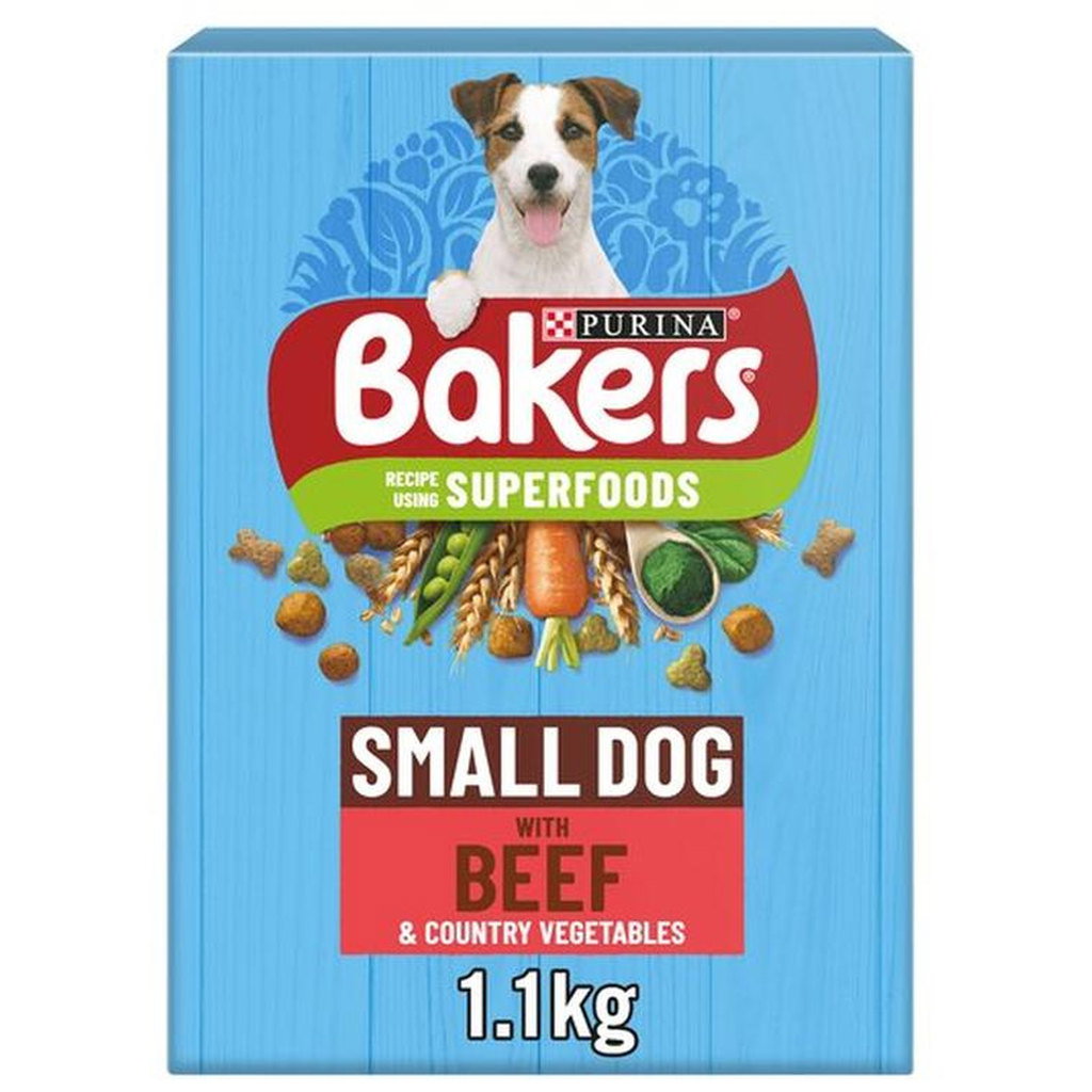 Bakers Small Dog Food Beef & Vegetables, 1.1kg