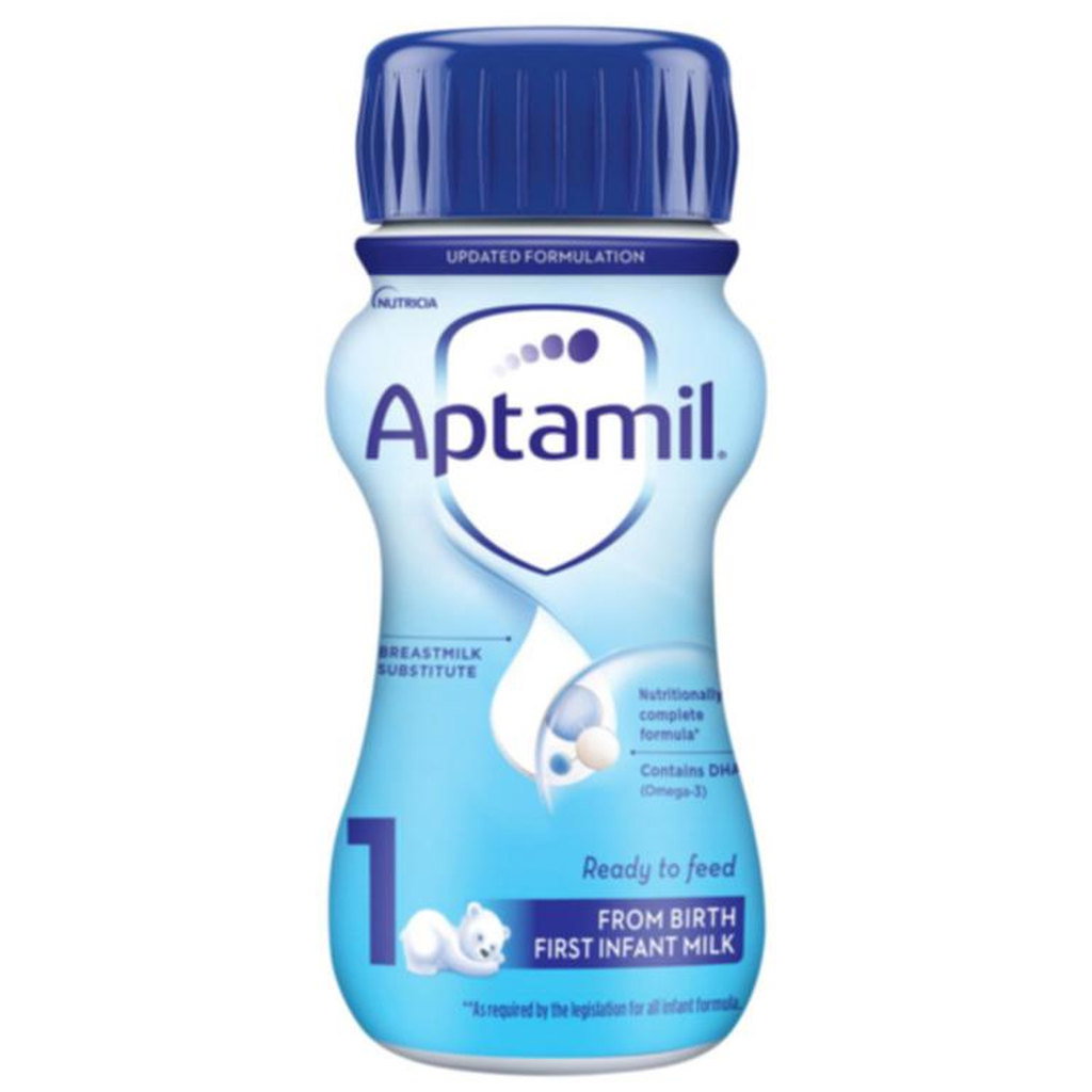 Aptamil 1 First Infant Milk from Birth Ready to Drink Formula, 200ml