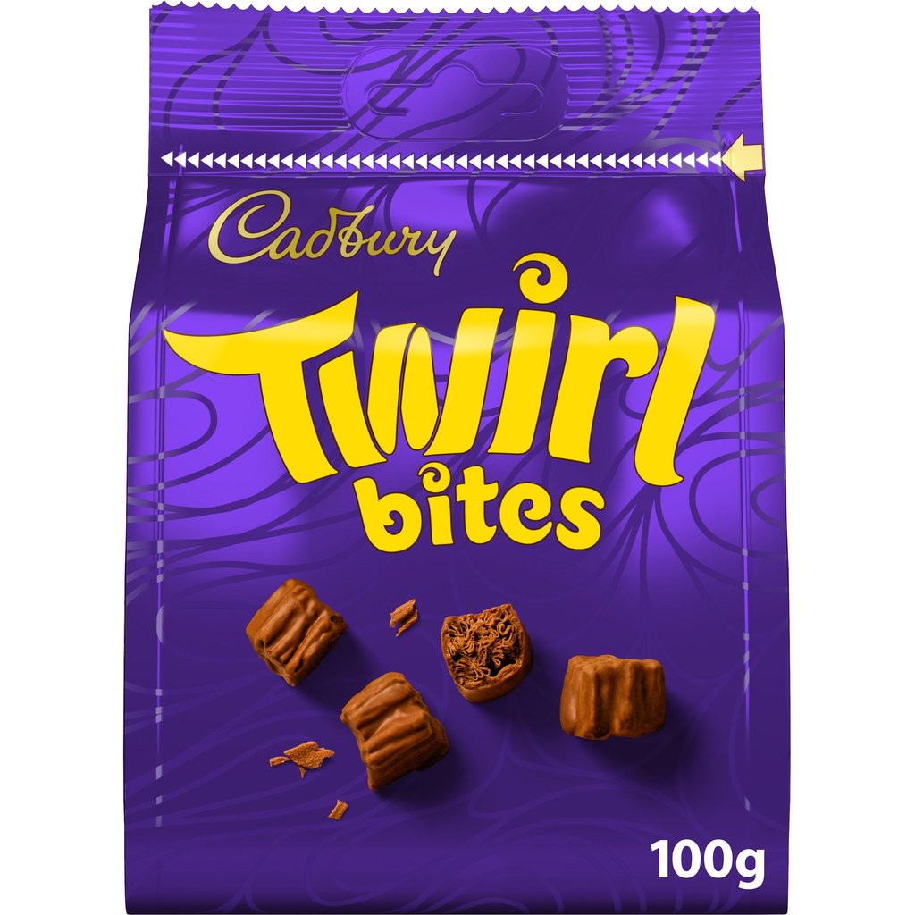 Cadbury Twirl Chocolate Bites, 100g