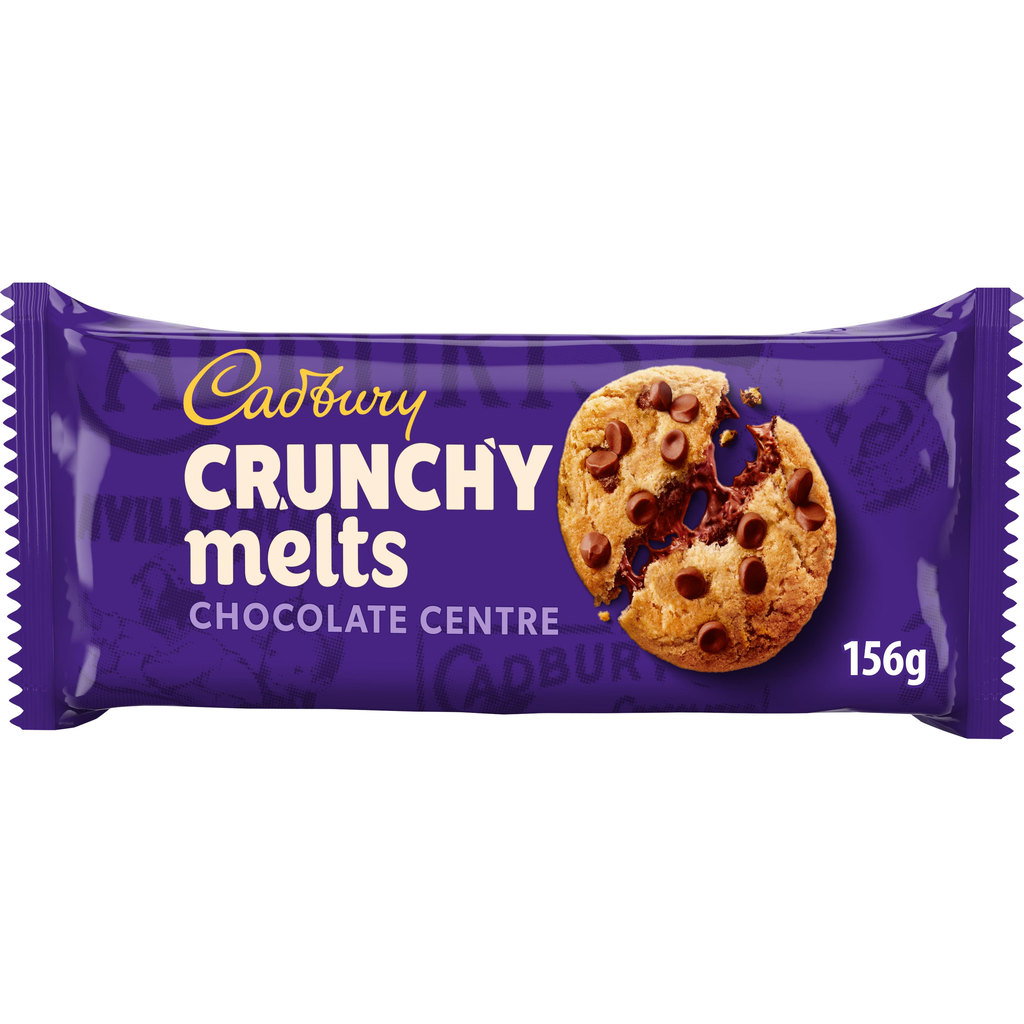 Cadbury Crunchy Melts Chocolate Centre Cookies, 156g