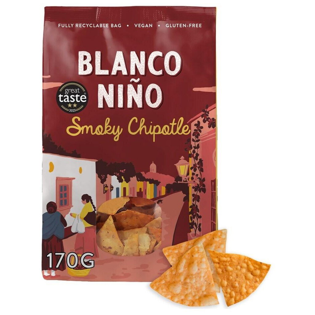 Blanco Nino Smoky Chipotle Tortilla Chips, 170g