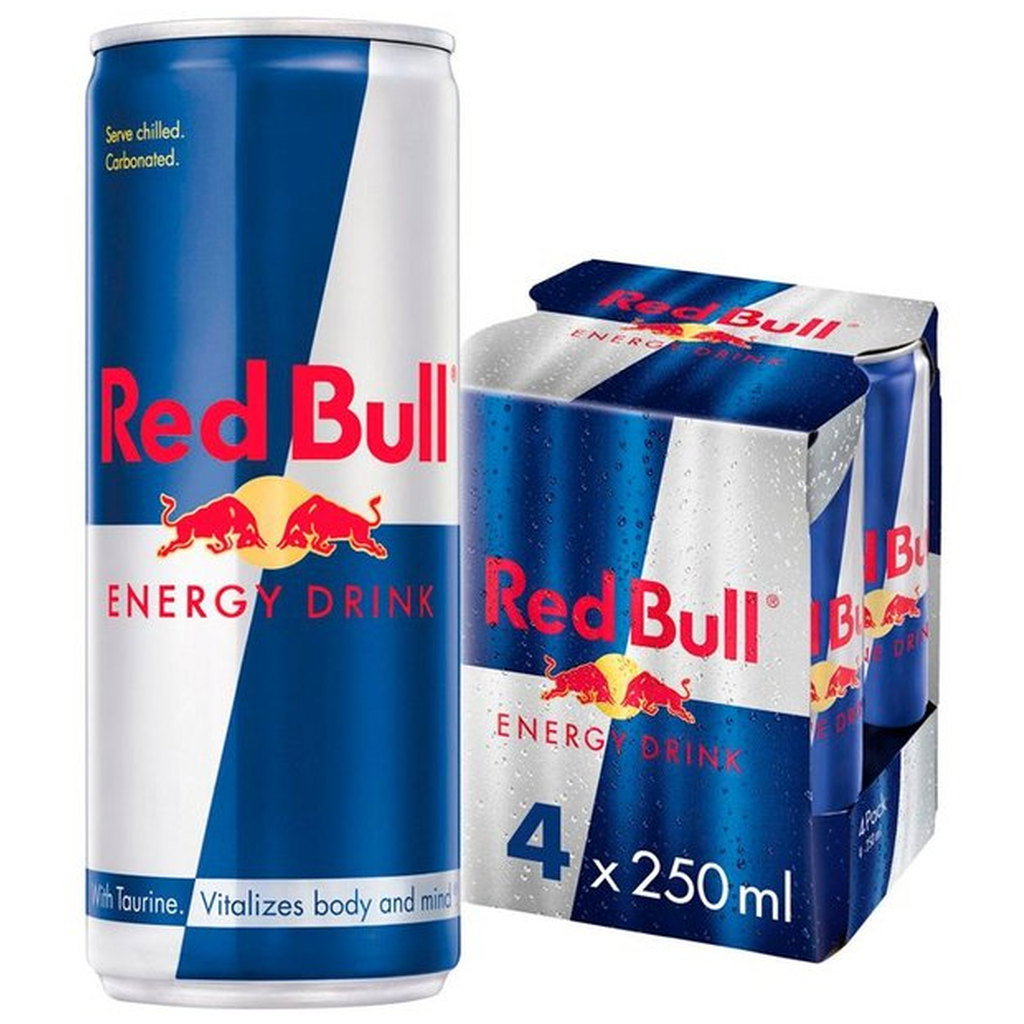 Red Bull Energy Drink, 4 x 250ml