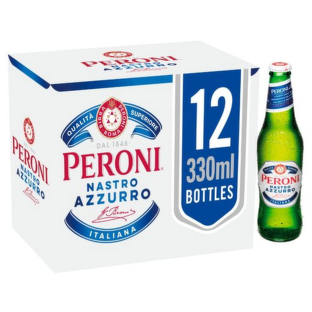 Peroni Nastro Azzurro Lager Beer, 12 x 330ml