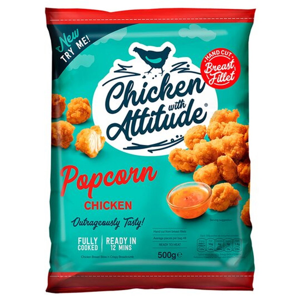 Chicken With Attitude Popcorn Chicken, 500g