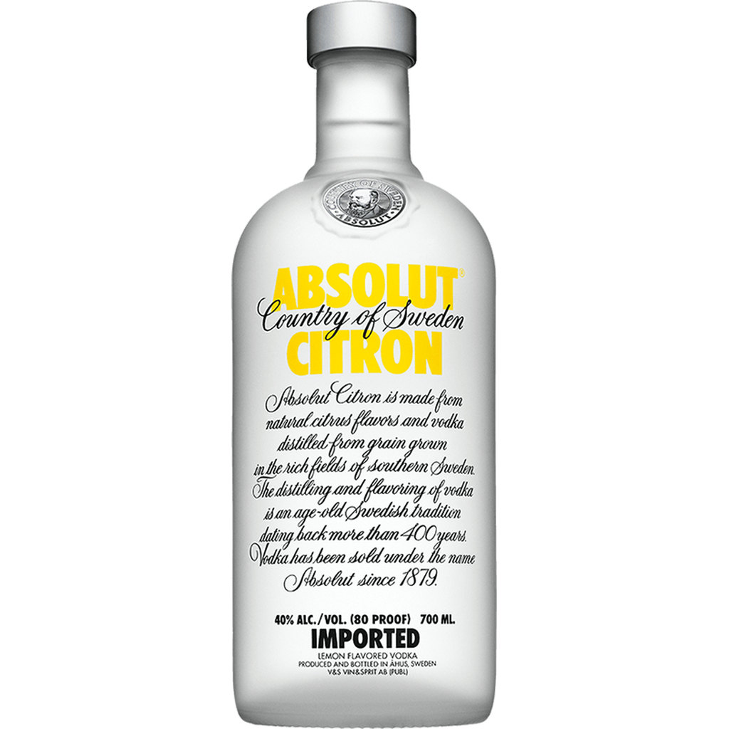 Absolut Citron Vodka, 700ml