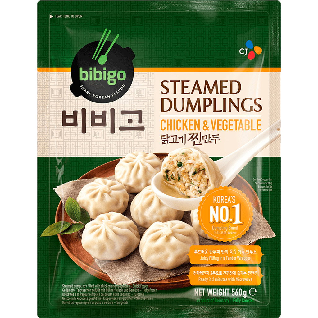 Bibigo Chicken & Steamed Veg Dumplings, 560g