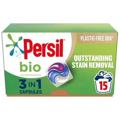 Persil Bio 3in1 Washing Capsules Laundry Detergent, 15 washes
