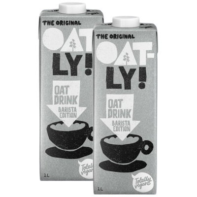 Oatly Barista Edition Oat Long Life Drink, 2 x 1L