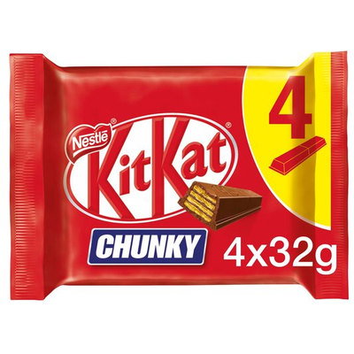 KitKat Chunky Snack Size Bars, 4pk, 128g