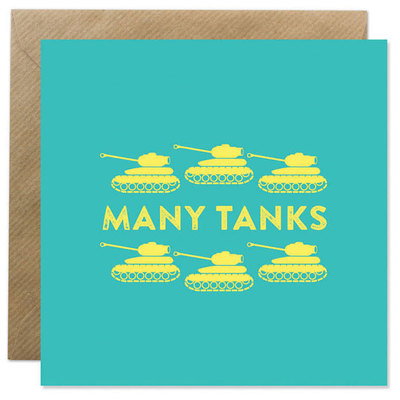 Many Tanks Greeting Card