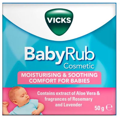 VICKS BabyRub Ointment for Soothing and Relaxing Baby Massage Jar, 50g