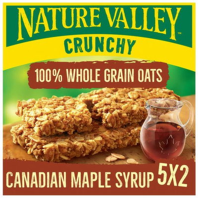 Nature Valley Crunchy Canadian Maple Syrup Cereal Bars, 5 x 42g