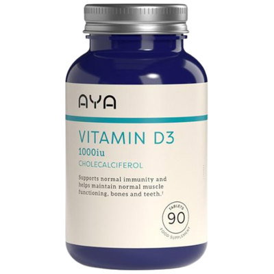 Aya Vitamin D3 1000iu Capsules, 90pk