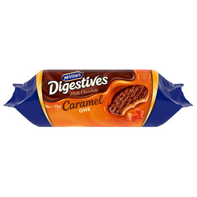 McVitie's Caramel Milk Chocolate Digestives, 250g