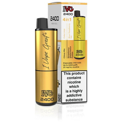 IVG 2400 4 In 1 Multi Flavour Summer Edition Vape 20mg