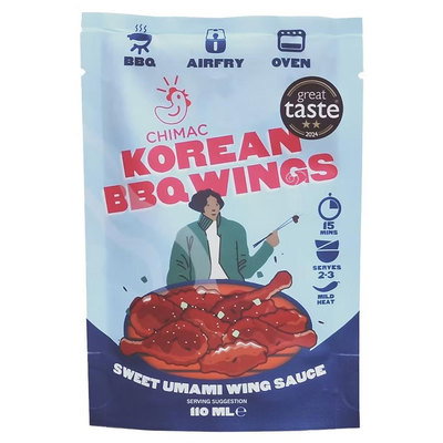 Chimac Korean BBQ Wings Sweet Umami Wing Sauce Pouch, 110ml
